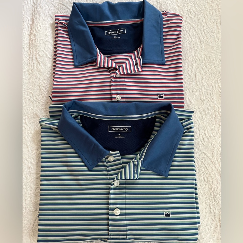 Lot of 2 Mens XL Polos